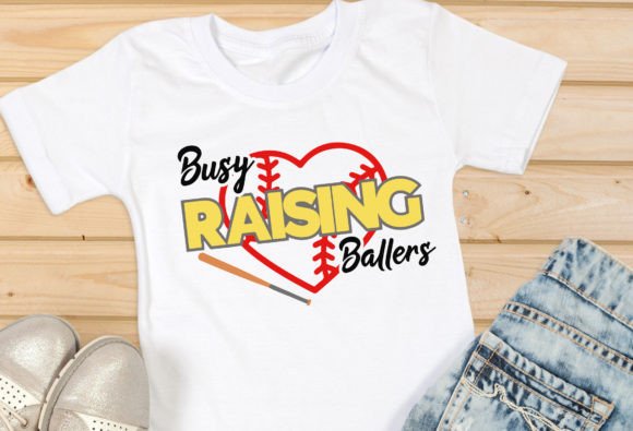 Busy Raising Ballers SVG: A Versatile Graphic for T-Shirt Designs