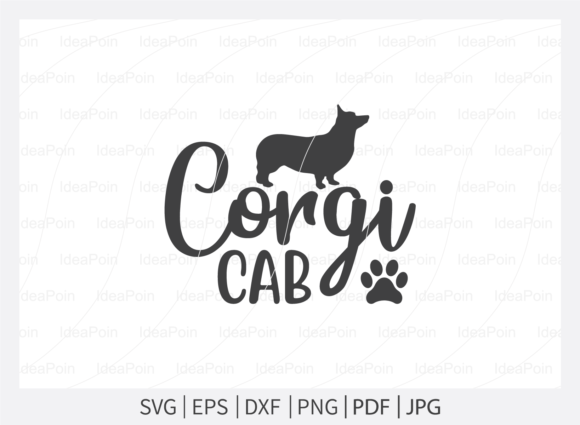 Corgi Cab Corgi SVG & Corgi Mom Graphic Design for T-Shirt and Editorial Use
