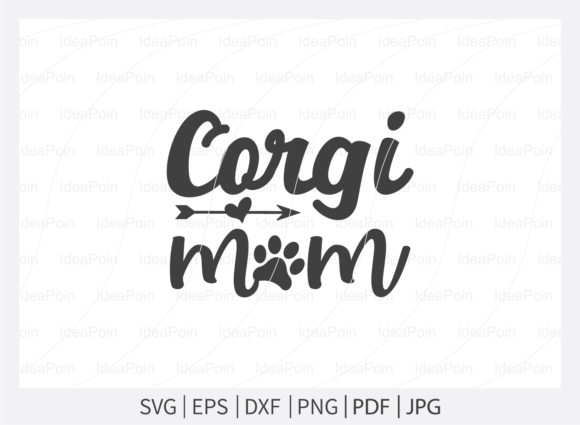 Corgi Mom SVG Design: A Charming Graphic for T-Shirt and Branding Projects
