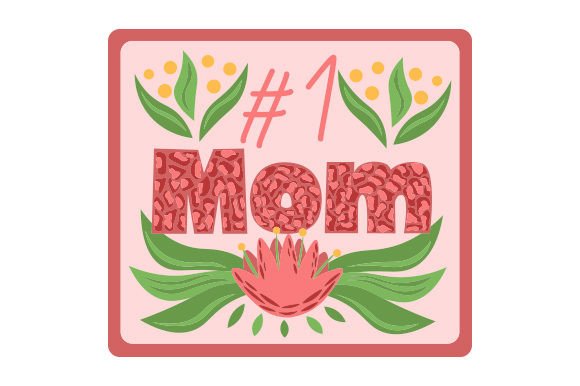 Junk Journal Sticker - 1 Mom: A Heartfelt Design for Real Projects