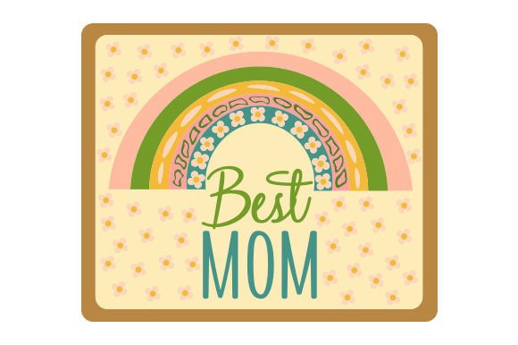 Junk Journal Sticker - Best Mom for Crafts and Mother’s Day Projects