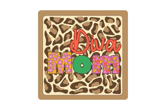 Junk Journal Sticker - Diva Mom: A Mother’s Day Craft Staple for Digital Sellers