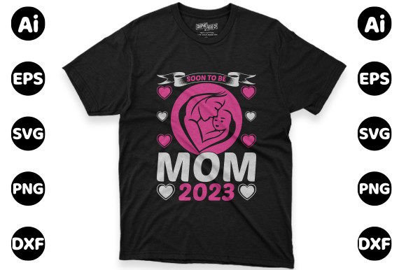 Mom and Soon T-shirt Design: A Versatile Graphic for Handmade Creations
