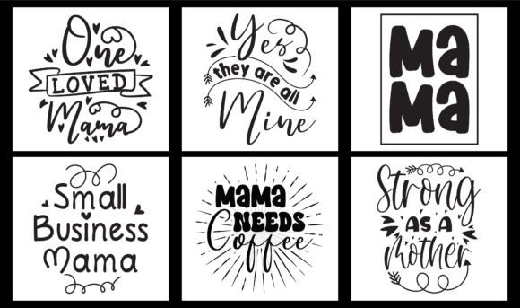 Mom SVG Design Bundle 8: A Versatile Graphic for T-Shirt Designs and More