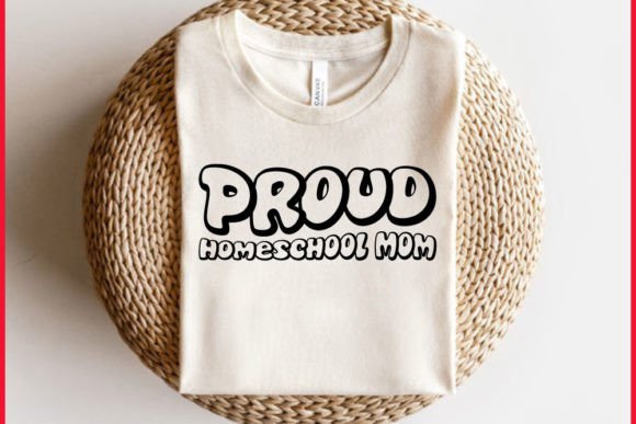 Retro Homeschool-Mom T-Shirt Design as a Professional Graphic Asset