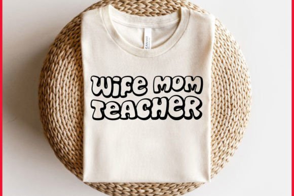 Retro Homeschool-Mom T-shirt Design for Real Embroidery Projects