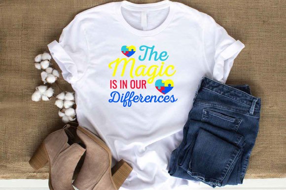 The Magic Is in Our Differences SVG: A Versatile Graphic Design Asset for T-Shirt Designs